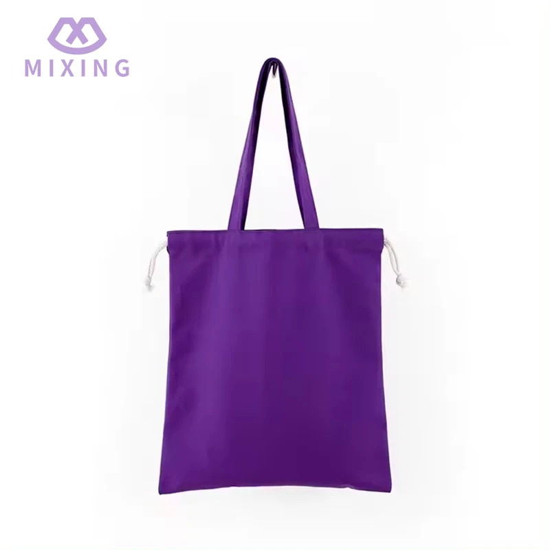 कैनवास ड्रॉस्ट्रिंग शोल्डर टोट बैग